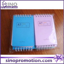 Cheap Chinese Hardcover Mini Spiral Notebook with Colored Paper